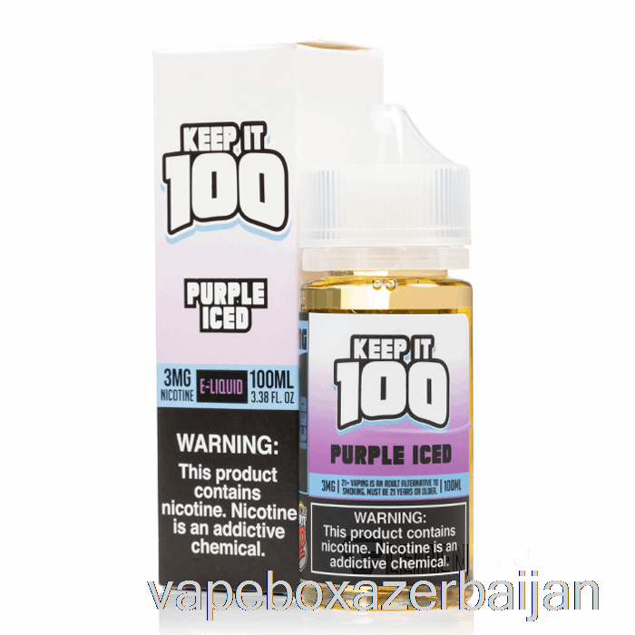 Vape Smoke Purple Iced - Keep It 100 - 100mL 0mg